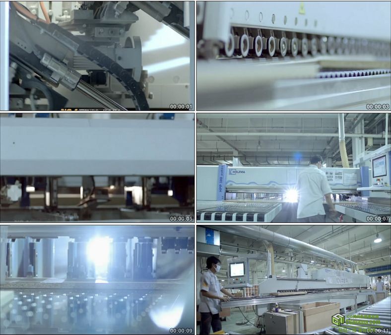 YC0118-工业生产机械化生产镜头工人工作/中国高清实拍视频素材下载