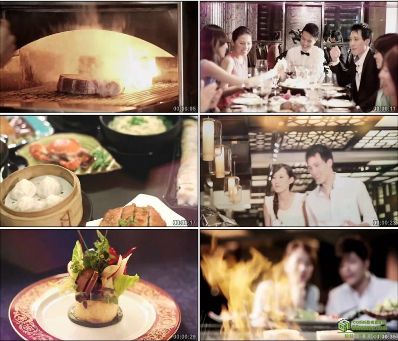 YC0169-红酒美食吃西餐法式大餐高档餐厅自助餐/中国高清实拍视频素材下载