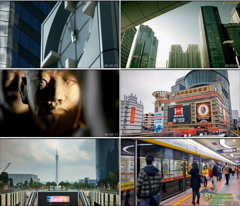 YC0172-城市镜头一组车流地铁延时镜头/中国高清实拍视频素材下载