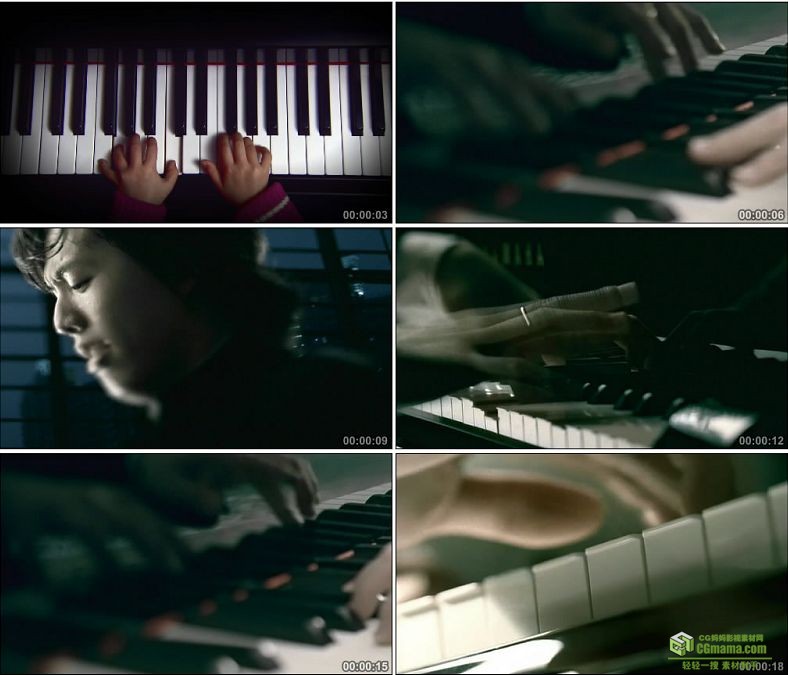 YC0245-弹琴钢琴快切/音乐节奏/中国高清实拍视频素材下载