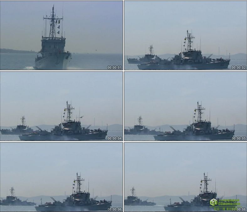 YC0284-中国军舰 战舰/海军/高清实拍视频素材下载