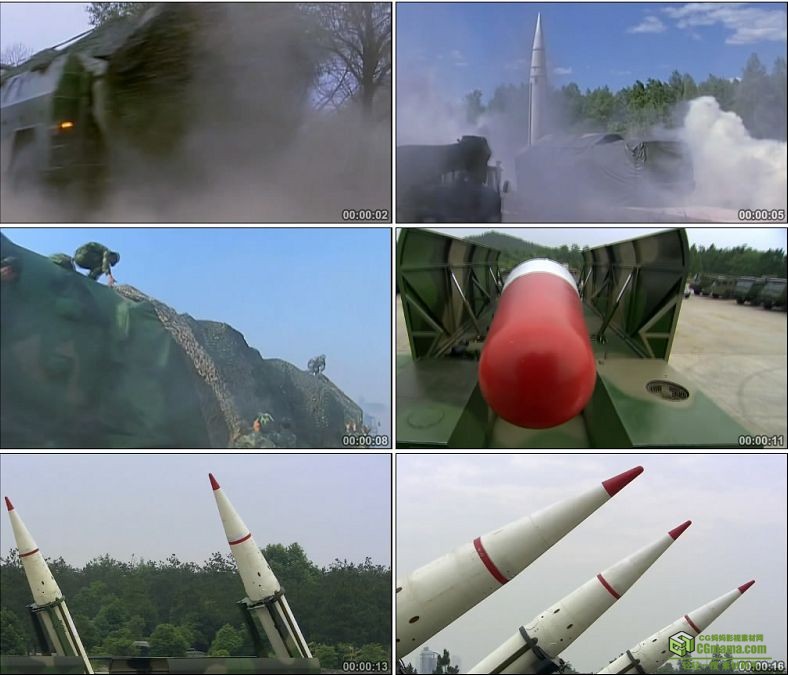 YC0321-中国导弹部队导弹发射/中国高清实拍视频素材下载