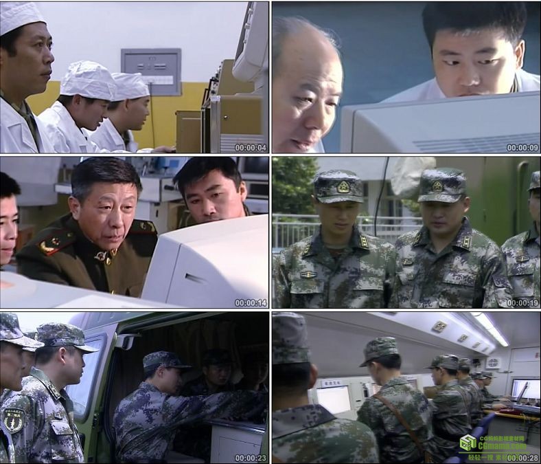 YC0326-军事科研军队科研人员科学技术/中国高清实拍视频素材下载