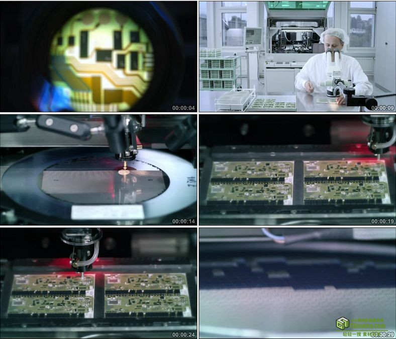 YC0378-科学芯片研究显微镜科研工业生产高清实拍视频素材下载