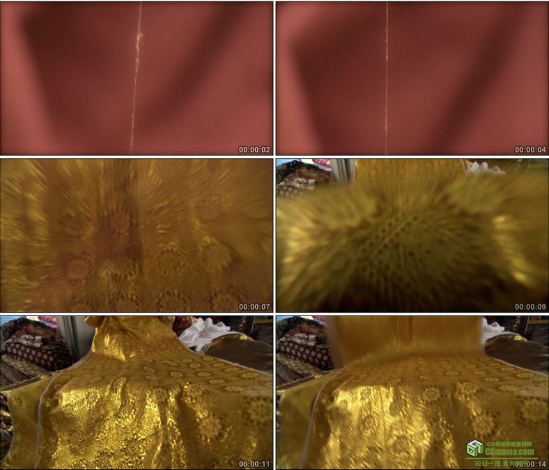 YC0542-蚕丝纺织丝绸中国传统制作工艺高清实拍视频素材下载