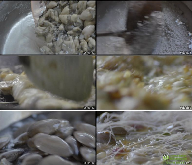 YC0866-取材新鲜的小吃河洛生煎煎鸡蛋海鲜虾仁杀鱼中国高清实拍视频素材下载