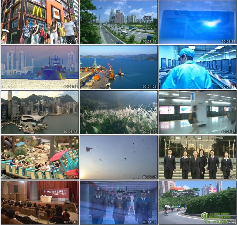 AA0020-深圳城市经活力物流加工制造高清实拍视频素材宣传片下载