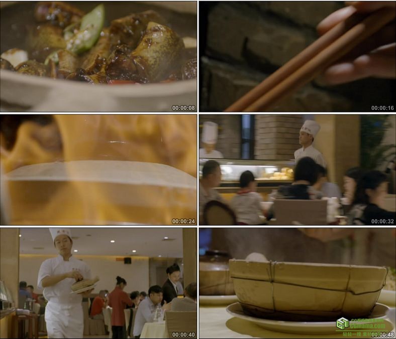 YC0892-新鲜肥美的鳝鱼煲制作潮汕名吃美食高清实拍视频素材