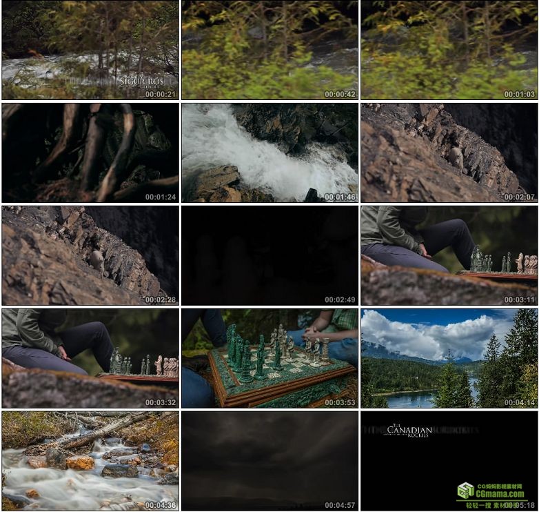 AA0068-延时摄影——加拿大落基山脉高清实拍视频素材宣传片下载