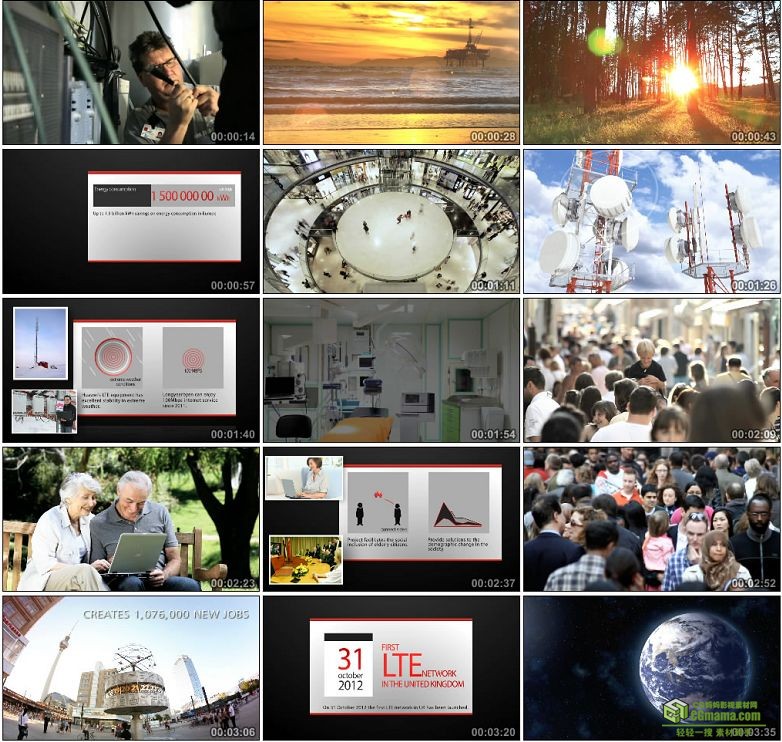 AA0171-Huawei 华为企业宣传片手机信号网络高清实拍视频素材下载