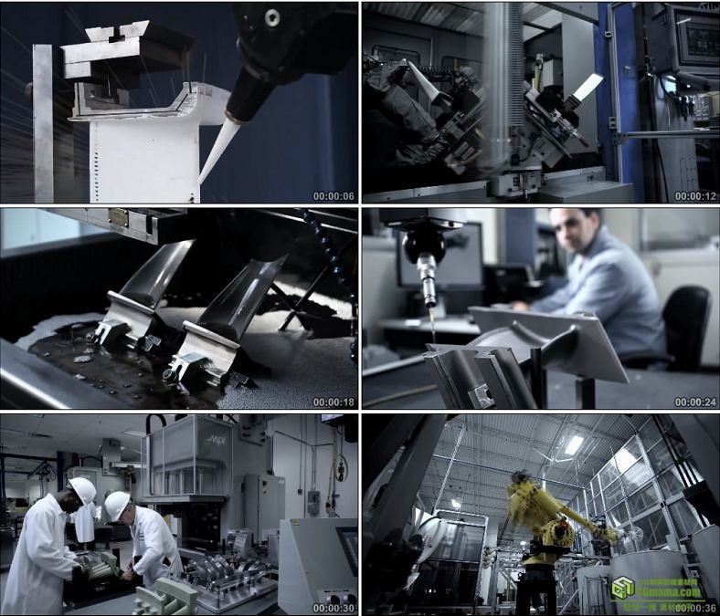 YC0983-军工产业工业设计生产工程师科学家科学研究科研高清实拍视频素材