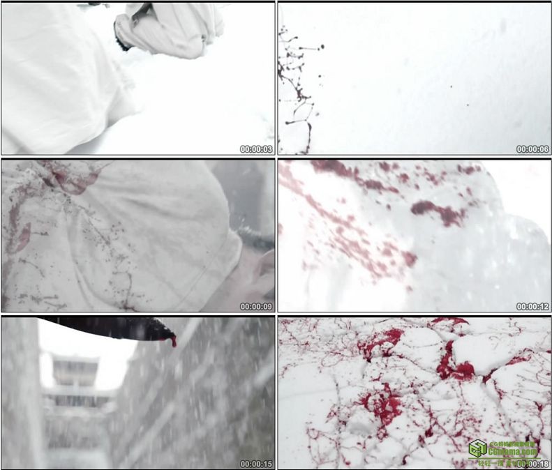 YC1036-中国古代砍头斩首刑法酷刑冬天下雪高清实拍视频素材