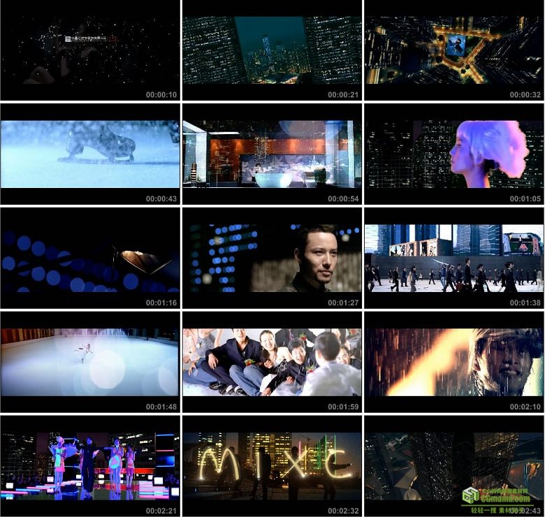 AA0378-万象城MIXC(1920X1080)大楼模特地铁炫舞高清实拍视频素材宣传片