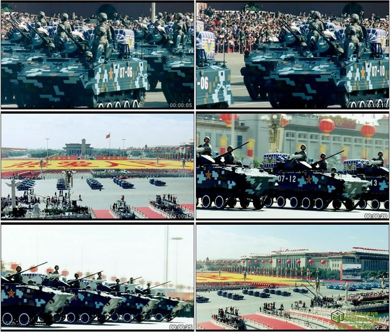 YC1248-中国军队空降兵战车部队装甲车军事高清实拍视频素材