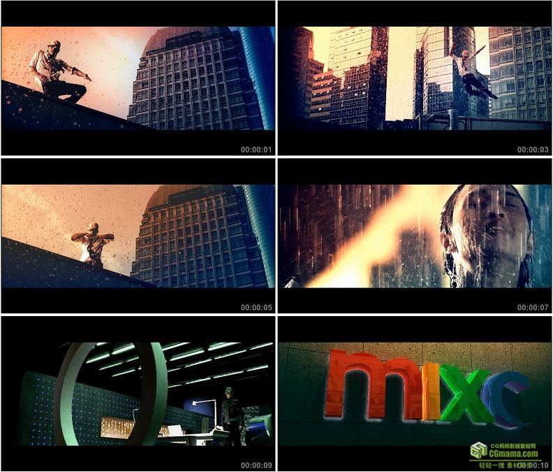 YC1448-街舞街头跳舞舞蹈城市灯光跟节奏跳动高清实拍视频素材
