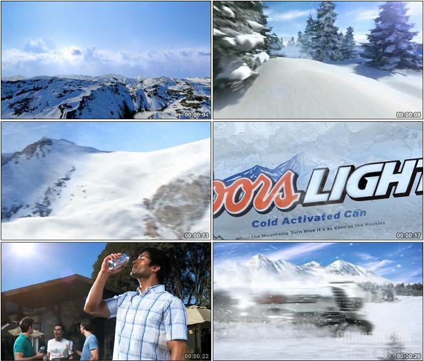 TVC00113-[720P]Coors Light银子弹啤酒广告冰山篇