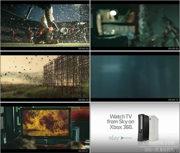 TVC00223-[720p]NEW Xbox 360 UK 广告Watch TV From Sky on Xbox 360