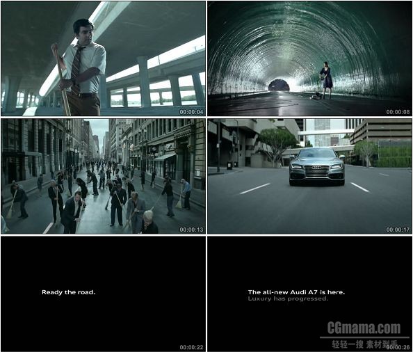 TVC00239-[1080p]Audi A7 广告Spring Cleaning