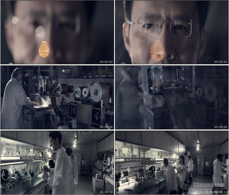 YC1627-科研科学研究生物药物的研发和生产高清实拍视频素材