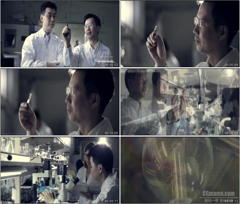 YC1632-科学家写方程式科研记录生物科学研究高清实拍视频素材
