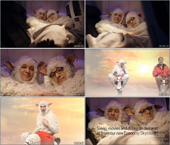TVC00508-新西兰航空公司广告The Inseparable Sheep Twins.1080p