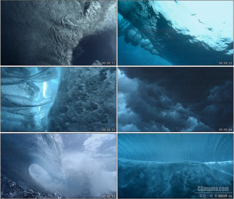 YC1672-大海大浪水流体大自然美景高清实拍视频素材