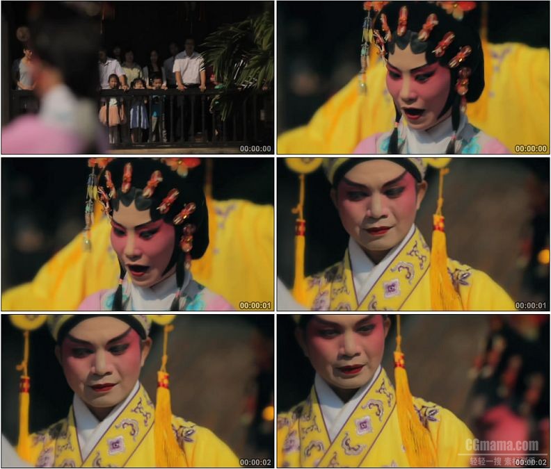 YC1695-中国传统戏曲戏剧传统艺术高清实拍视频素材