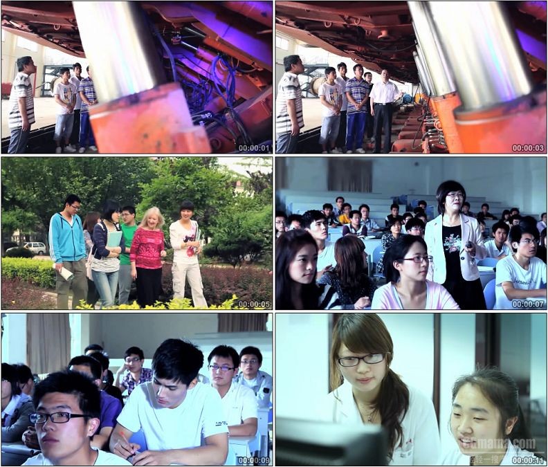 YC1736-大学技术学校老师上课实践教学师生交流高清实拍视频素材