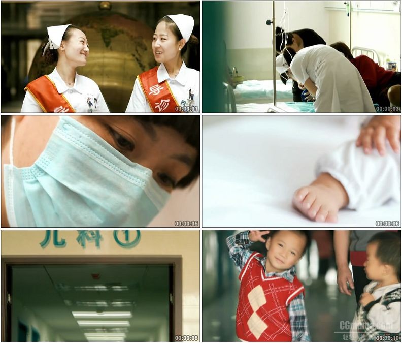 YC1746-儿童医院儿科门诊医疗高清实拍视频素材