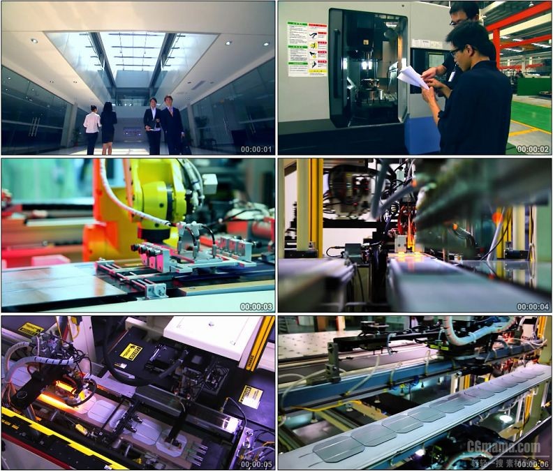 YC1800-现代科技机械操作生产高清实拍视频素材