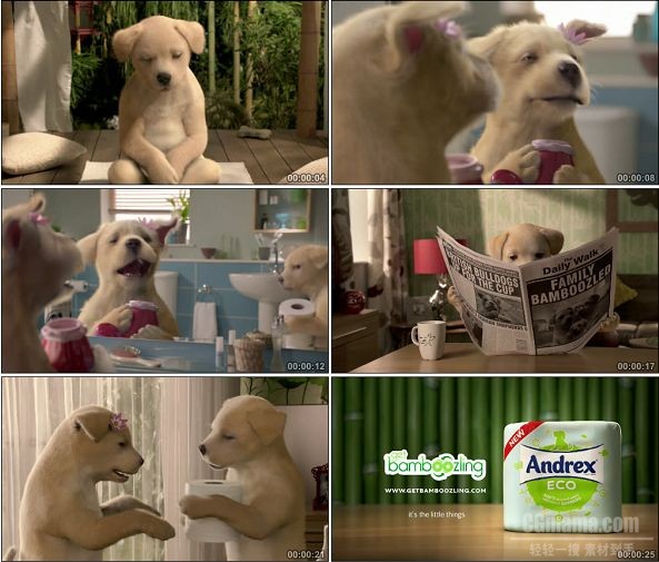 TVC00922-Andrex Puppyworld 宠物纸巾广告