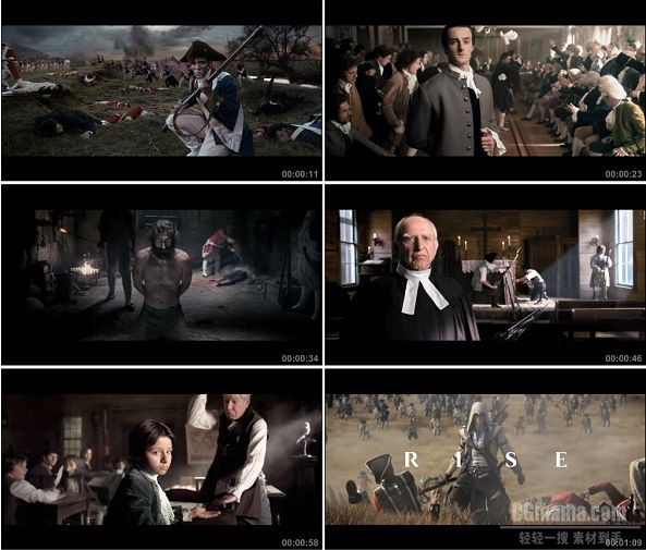 TVC00973-Assassin's Creed 3 刺客信条3 游戏宣传片.1080p