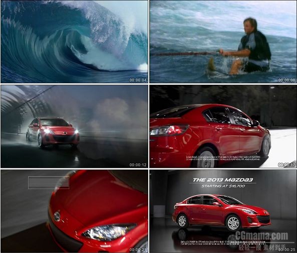 TVC01366-Mazda3汽车广告 Wave Rider.1080P