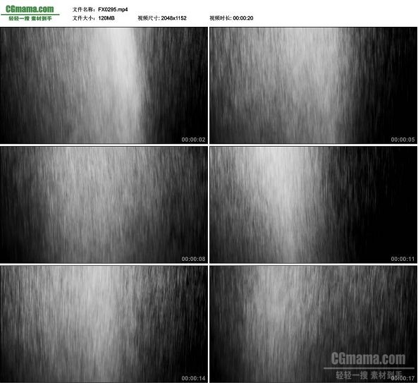 FX0295-下雨雨滴暴雨视频特效合成素材