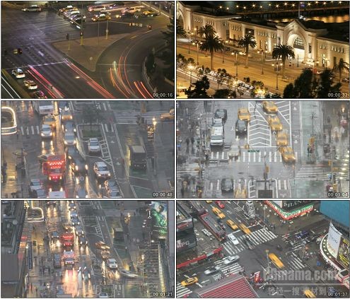 CG0015-繁忙都市华丽夜景高清实拍视频素材