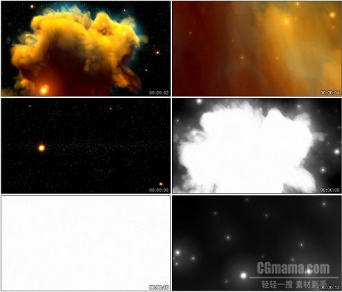 CG0112-鹰状星云星空自然景观高清实拍视频素材