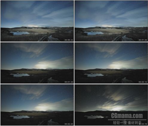 CG0113-延时摄影2010年双子座流星雨高清实拍视频素材