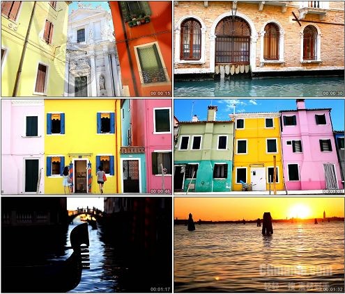 CG0240-水上城市威尼斯小镇美景旅行高清实拍视频素材