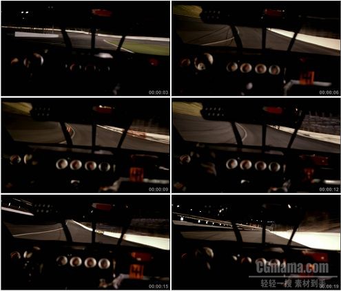 CG0268-赛车过程快速行驶实拍公路镜头高清实拍视频素材