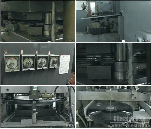 CG0295-实拍唱片生产的制作过程制作高清实拍视频素材