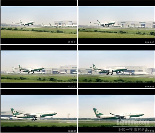 CG0307-飞机降落画面特写镜头高清实拍视频素材