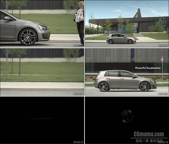 TVC01825-汽车_Volkswagen Golf GTD- Delivery 720P