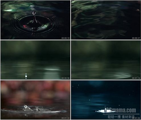 CG0361-水滴水花落下高清实拍视频素材