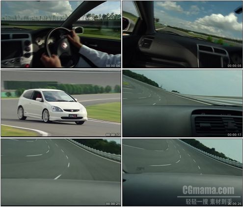 CG0391-赛车动感驾驶操控体验高清实拍视频素材