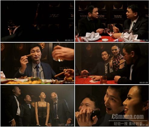 CG0393-品尝美食抽雪茄玩扑克牌唱歌拍照娱乐高清实拍高清实拍视频素材