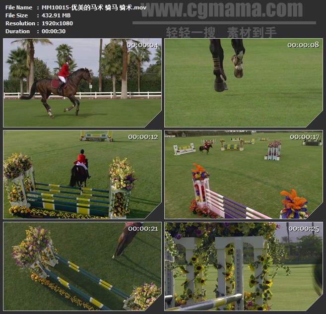 MM10015-马术 骑马骑术比赛高清实拍视频素材