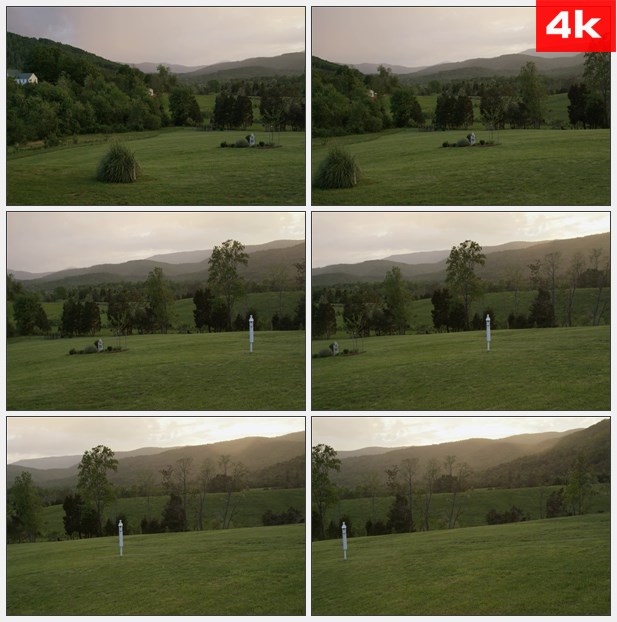 4K0111乡村绿色草坪高清实拍视频素材