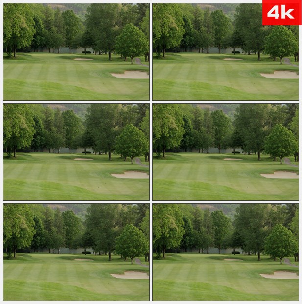 4K0127西弗吉尼亚州的高尔夫球场高清实拍视频素材