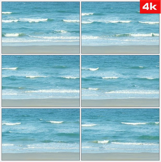 4K0147退潮的海滩 高清实拍视频素材