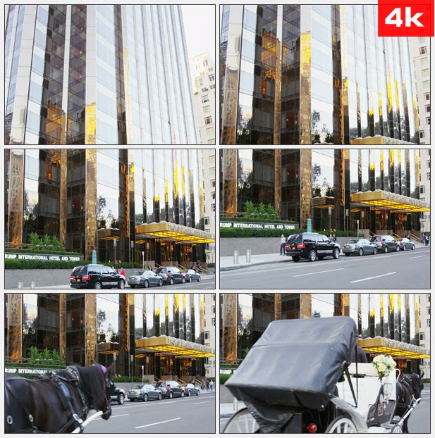 4K0158特朗普大厦纽约市 高清实拍视频素材